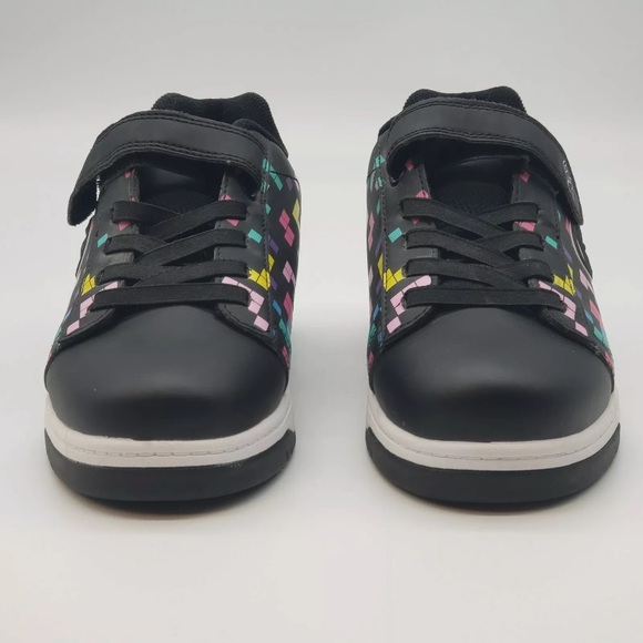 HEELYS Dual Up X2 Youth  Black Tetris Pink Blue Purple Blocks Size Y6  EUC - Picture 4 of 11
